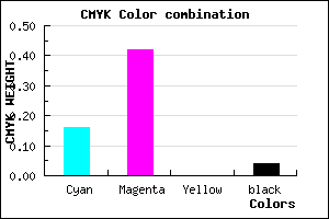 #CF8DF5 color CMYK mixer