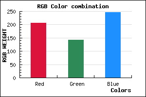 rgb background color #CF8EF6 mixer