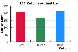 rgb background color #CFA8D6 mixer