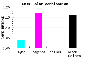 #CFB3D7 color CMYK mixer