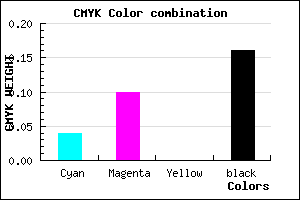 #CFC1D7 color CMYK mixer