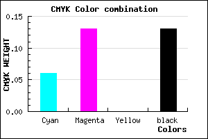 #CFC1DD color CMYK mixer