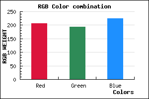 rgb background color #CFC1E1 mixer