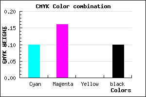 #CFC2E6 color CMYK mixer