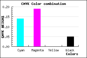 #CFC3F1 color CMYK mixer