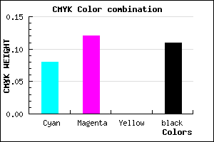 #CFC6E2 color CMYK mixer
