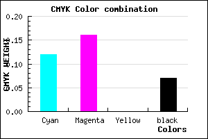 #CFC6EC color CMYK mixer