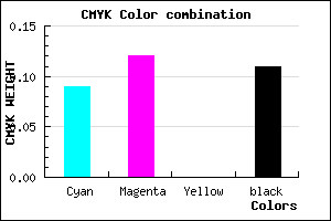 #CFC7E3 color CMYK mixer