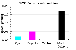 #CFCAD4 color CMYK mixer