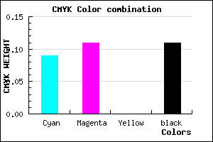 #CFCCE4 color CMYK mixer
