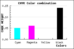 #CFCDDB color CMYK mixer
