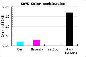 #CFCED4 color CMYK mixer