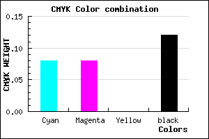 #CFCFE1 color CMYK mixer