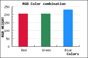 rgb background color #CFCFE7 mixer