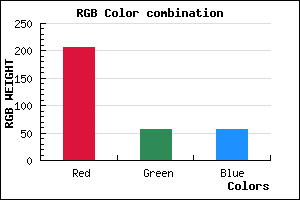 rgb background color #CF3939 mixer