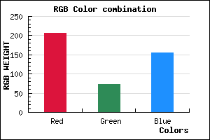 rgb background color #CF499B mixer