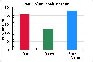rgb background color #D07AE6 mixer