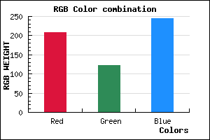 rgb background color #D07BF5 mixer