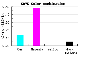 #D07EF1 color CMYK mixer