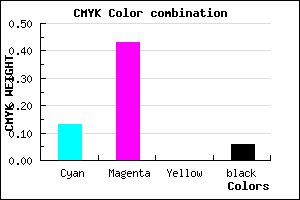 #D08AF0 color CMYK mixer
