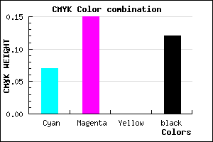 #D0BEE0 color CMYK mixer