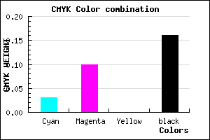 #D0C1D7 color CMYK mixer