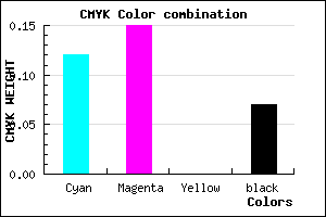 #D0C9ED color CMYK mixer