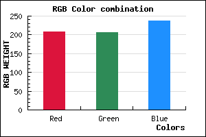 rgb background color #D0CFED mixer