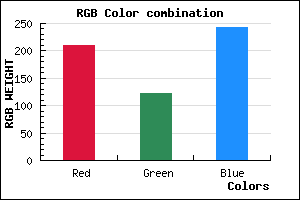 rgb background color #D17BF3 mixer