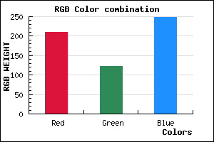 rgb background color #D17BF9 mixer