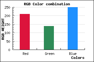 rgb background color #D18BFA mixer