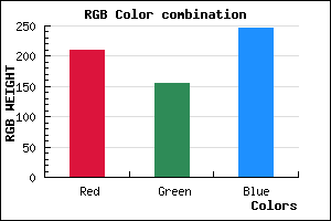 rgb background color #D19BF7 mixer