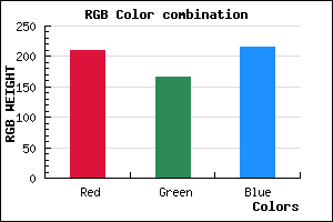 rgb background color #D1A6D8 mixer