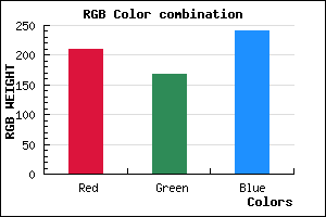 rgb background color #D1A7F1 mixer