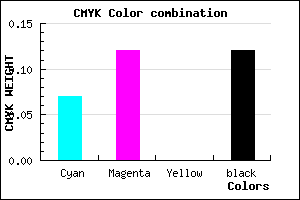 #D1C7E1 color CMYK mixer