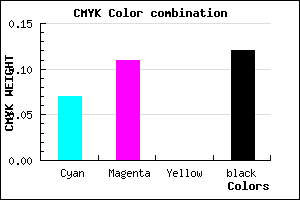 #D1C8E0 color CMYK mixer