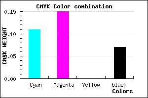 #D1C8EC color CMYK mixer