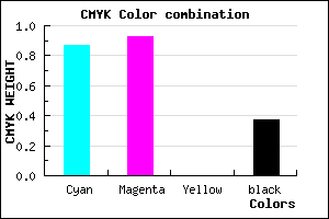 #150BA1 color CMYK mixer
