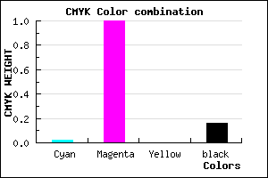 #D200D6 color CMYK mixer
