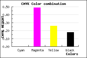 #D26C9B color CMYK mixer