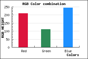 rgb background color #D270F5 mixer