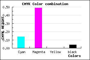 #D27EF5 color CMYK mixer