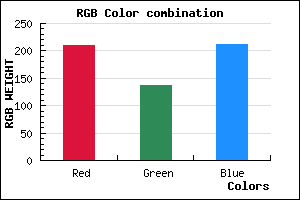 rgb background color #D288D3 mixer