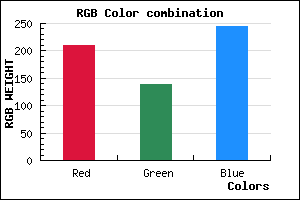 rgb background color #D28AF5 mixer