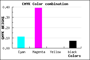#D291ED color CMYK mixer