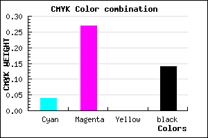 #D29FDB color CMYK mixer