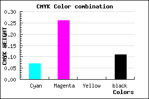 #D2A7E3 color CMYK mixer