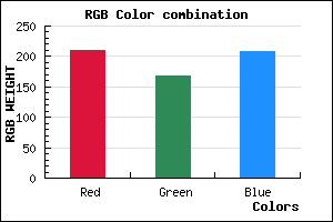 rgb background color #D2A8D0 mixer