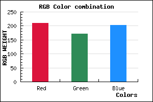 rgb background color #D2ACCB mixer