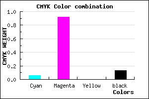 #D212DF color CMYK mixer